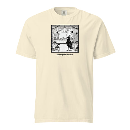 "Attempted Murder" Crow Regular Cotton T-Shirt