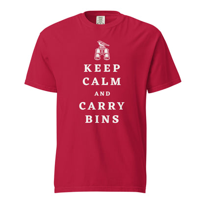 Keep Calm and Carry Bins Unisex Regular Cotton T-shirt