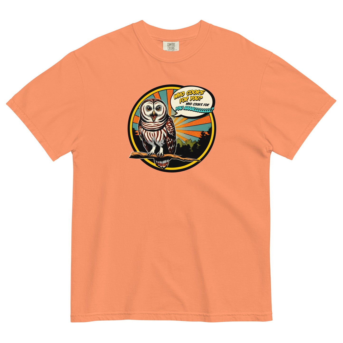 Barred Owl Regular Cotton T-shirt
