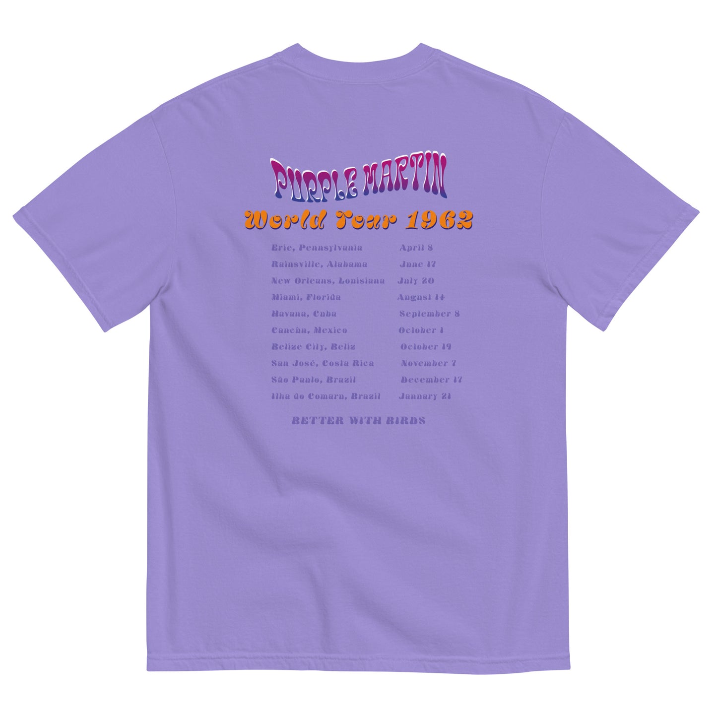 Purple Martins Regular Cotton T-shirt