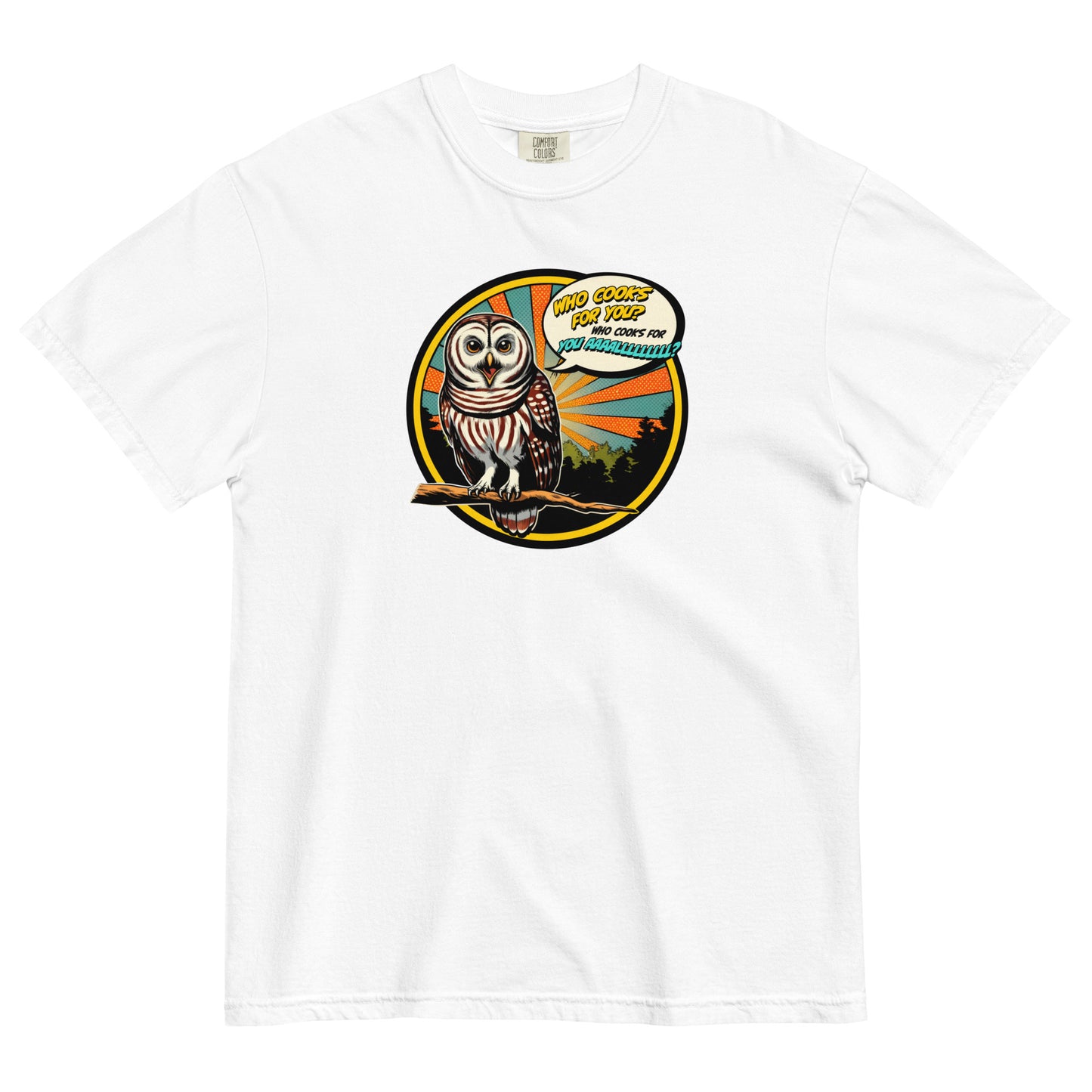 Barred Owl Regular Cotton T-shirt