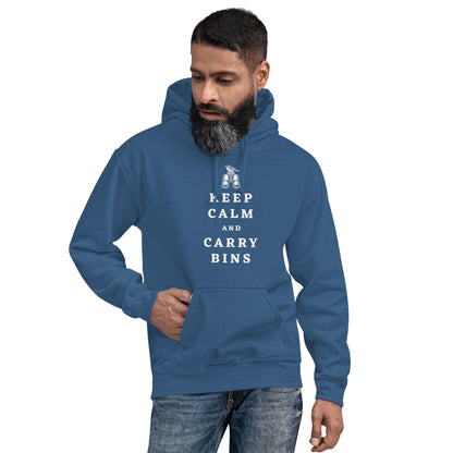 Keep Calm and Carry Bins Unisex Hoodie