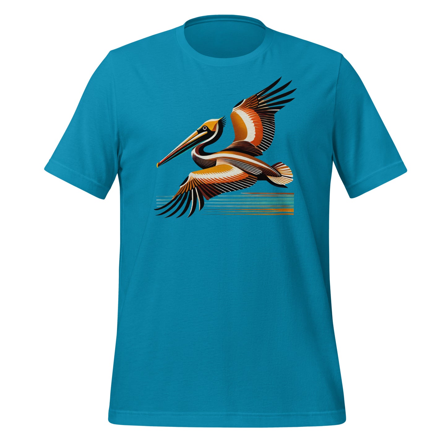 Brown Pelican Unisex Lightweight Cotton T-shirt