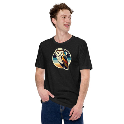 Barn Owl Lightweight Cotton Unisex T-Shirt