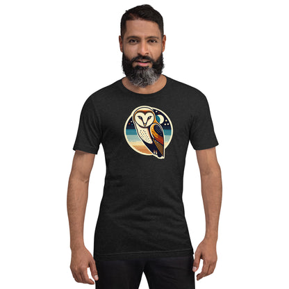 Barn Owl Lightweight Cotton Unisex T-Shirt