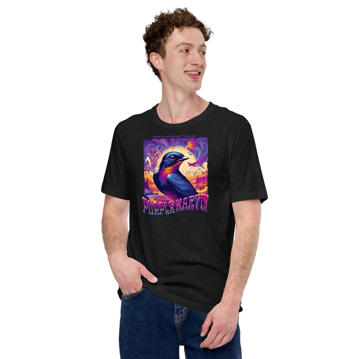 Purple Martin Lightweight Cotton Unisex T-Shirt