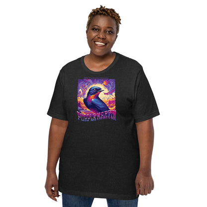 Purple Martin Lightweight Cotton Unisex T-Shirt