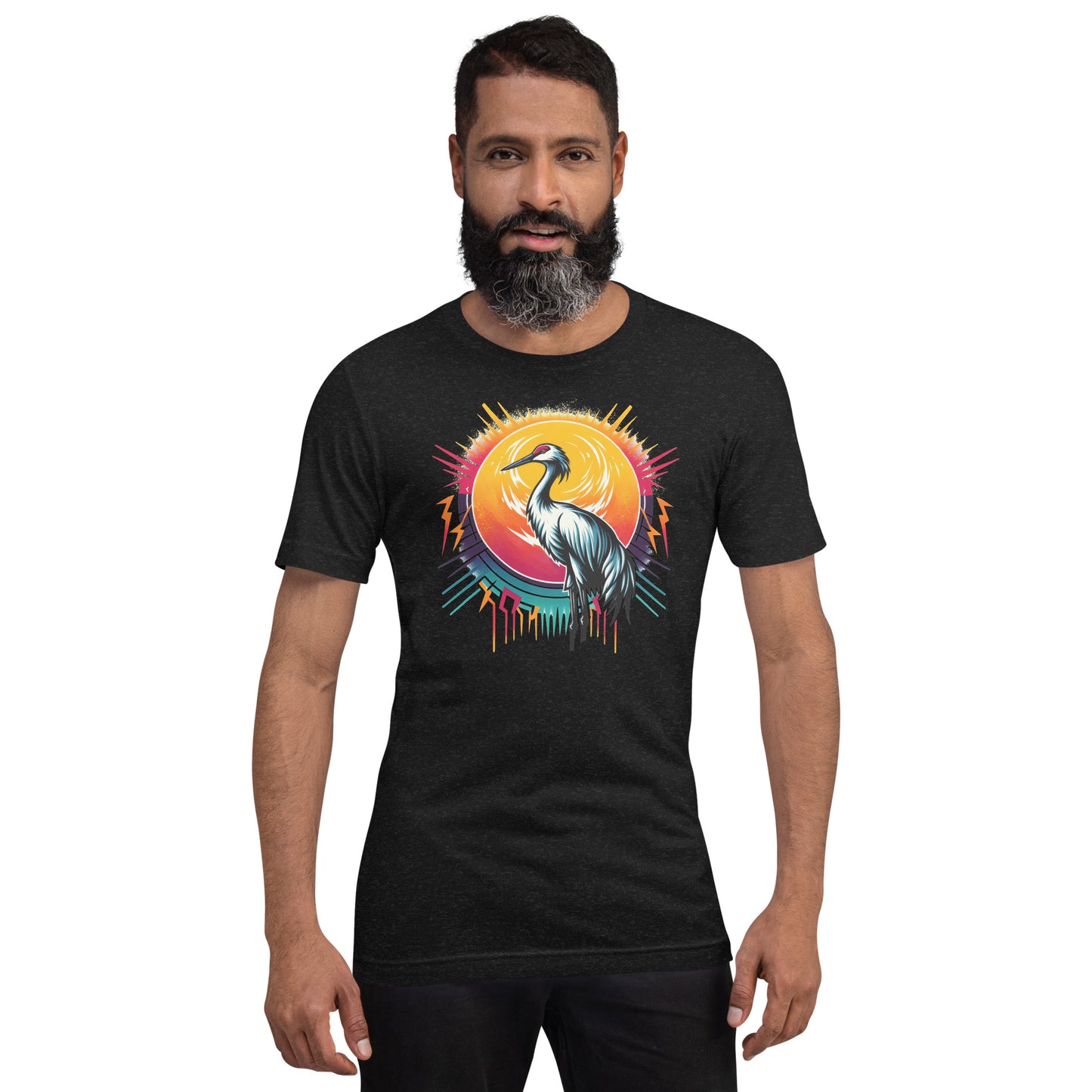 Sandhill Crane Unisex Lightweight Cotton T-shirt