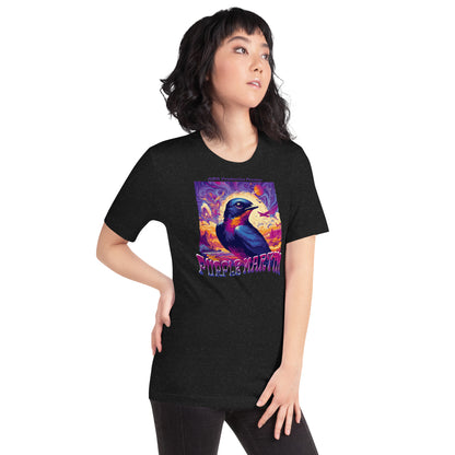 Purple Martin Lightweight Cotton Unisex T-Shirt