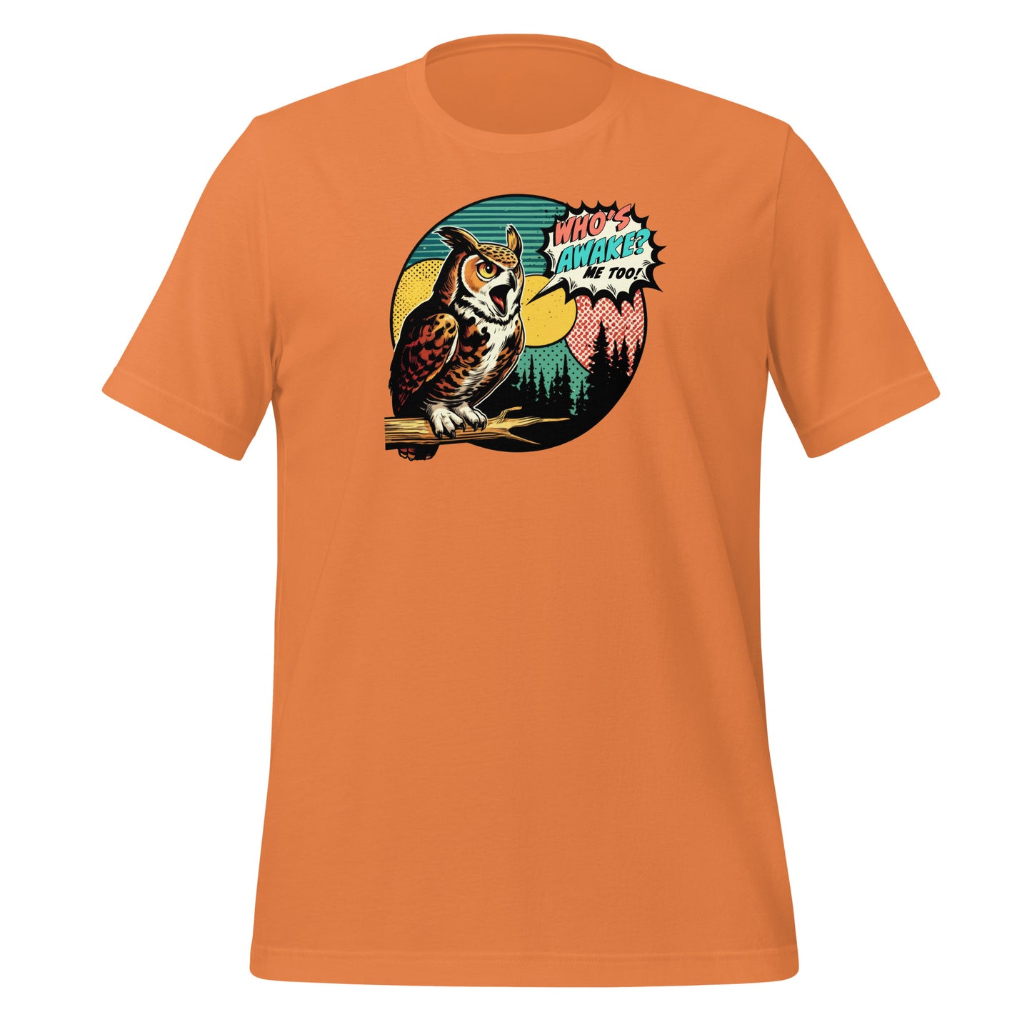Great Horned Owl Lightweight Cotton Unisex T-Shirt