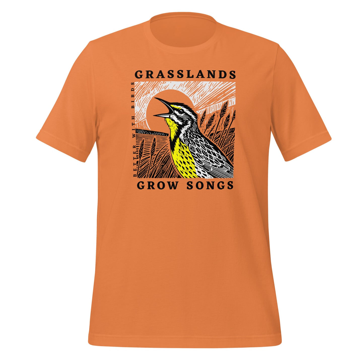 Grasslands Grow Songs Unisex Lightweight Cotton T-shirt