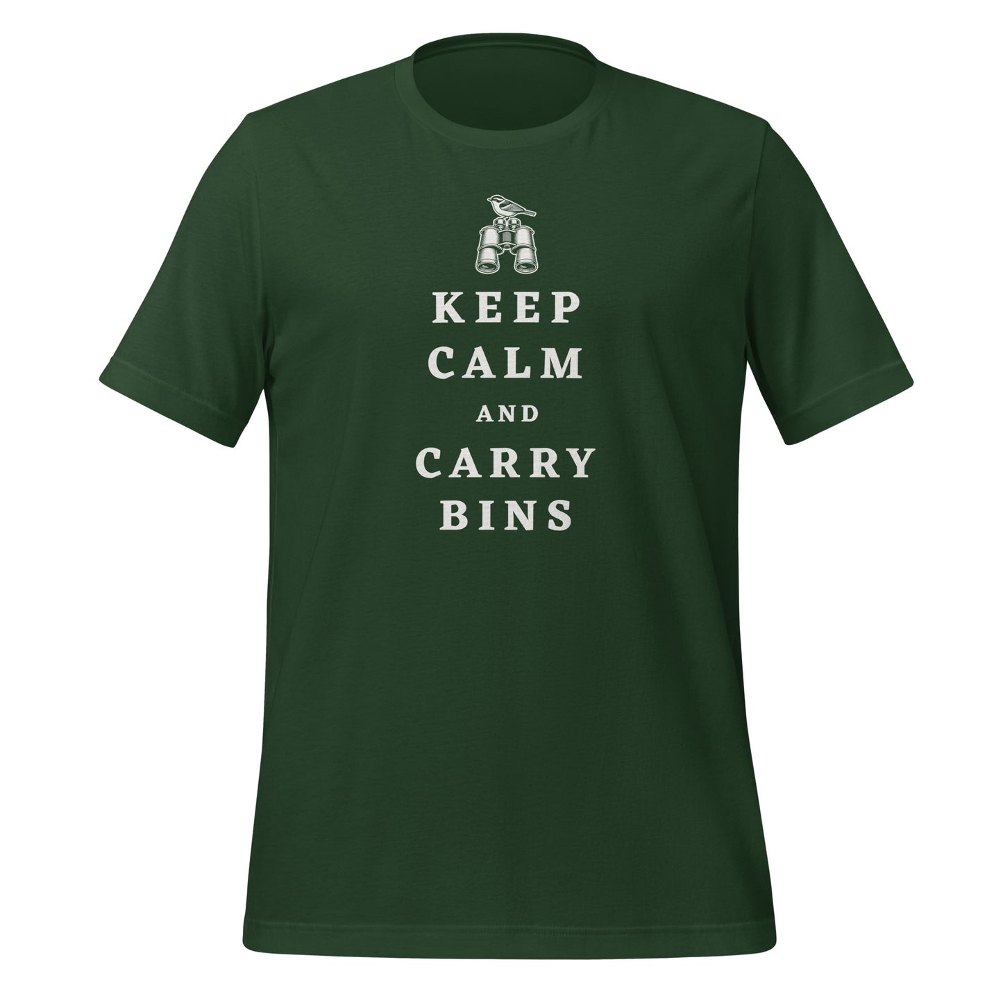 Keep Calm and Carry Bins Lightweight Cotton Unisex T-Shirt