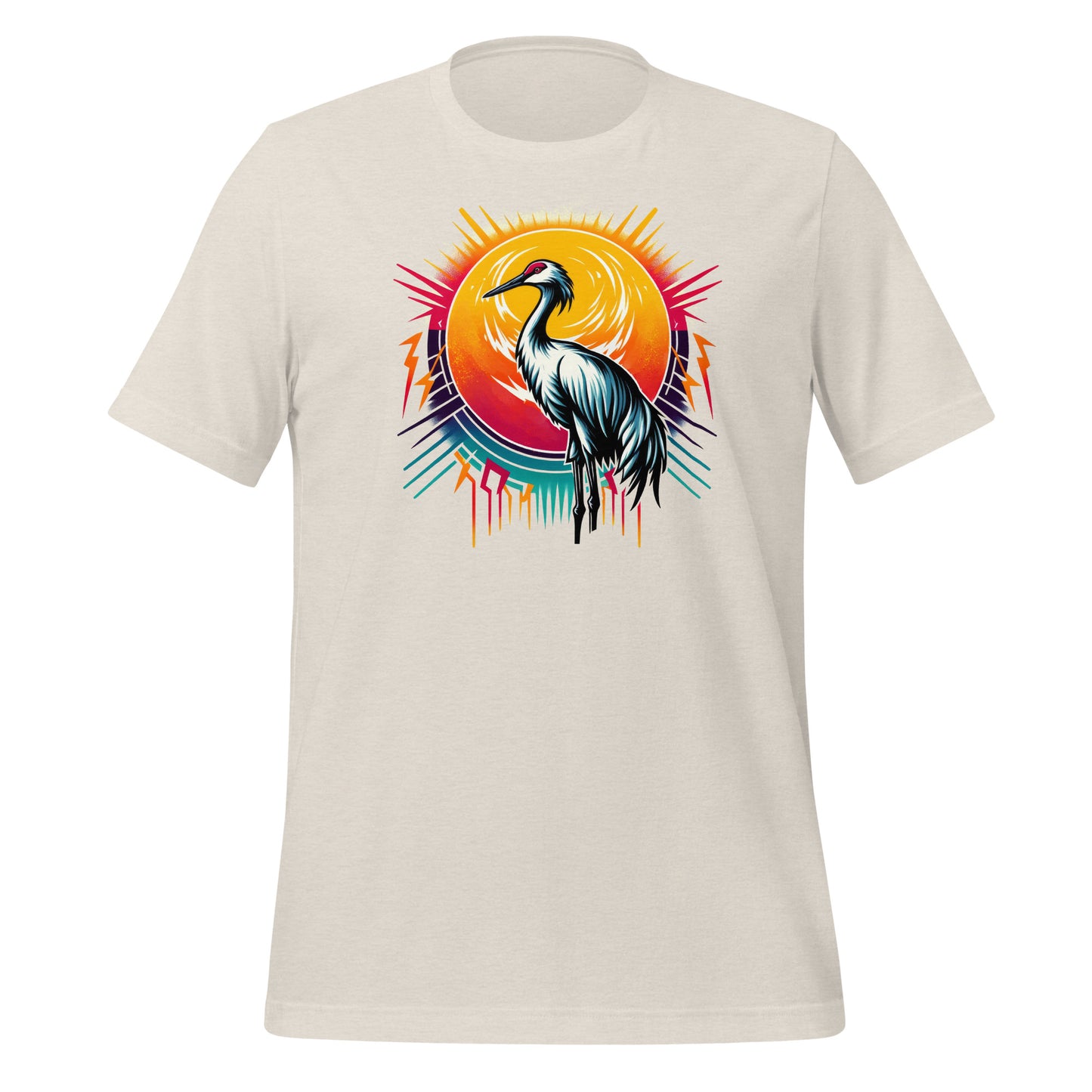 Sandhill Crane Unisex Lightweight Cotton T-shirt