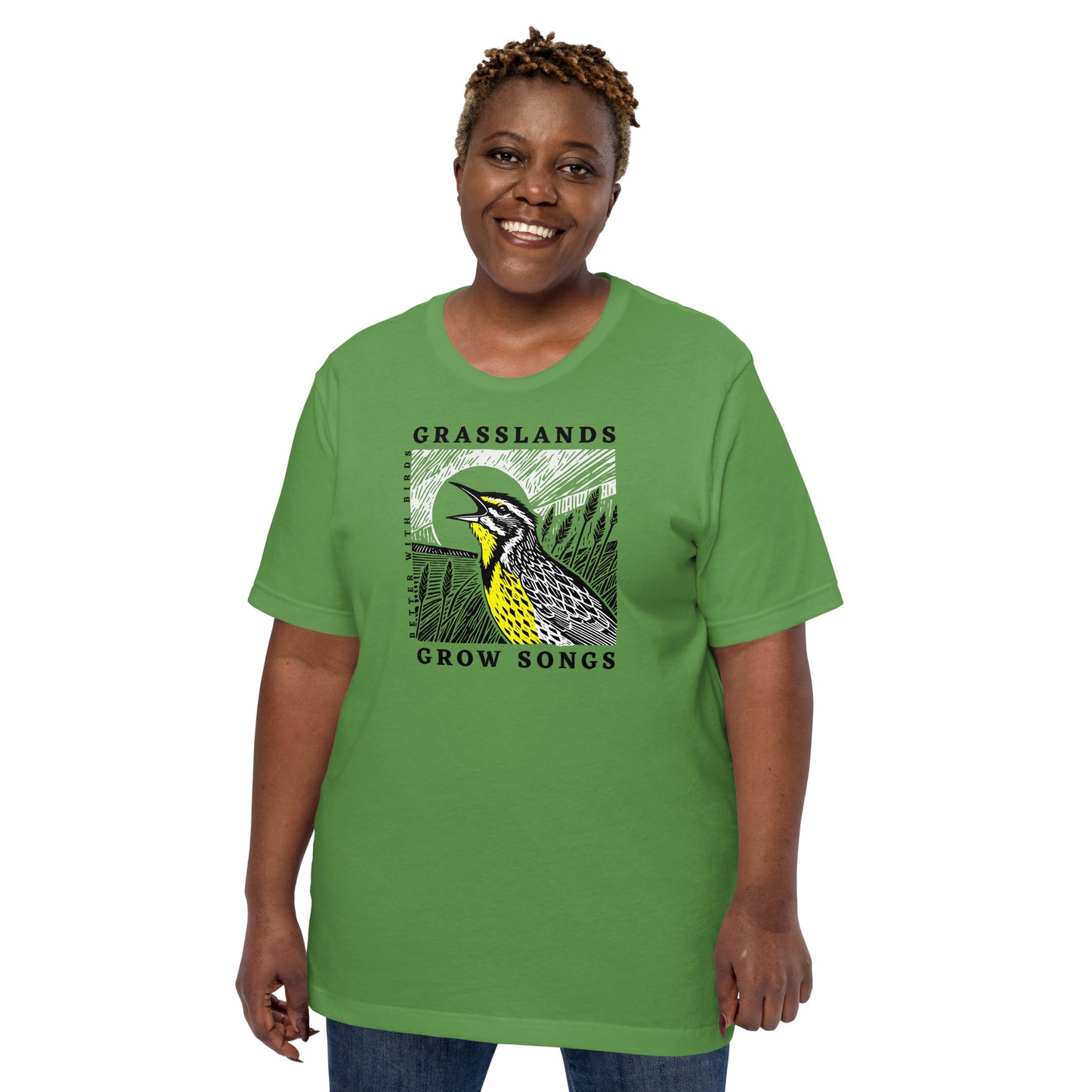 Grasslands Grow Songs Unisex Lightweight Cotton T-shirt