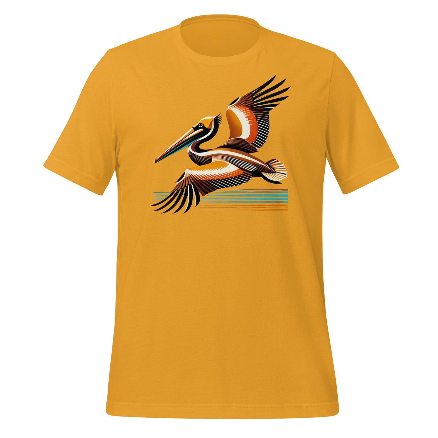 Brown Pelican Unisex Lightweight Cotton T-shirt