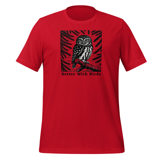Pygmy Owl Lightweight Cotton Unisex T-Shirt