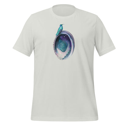 Hummingbird on Abalone Lightweight Cotton Unisex T-Shirt