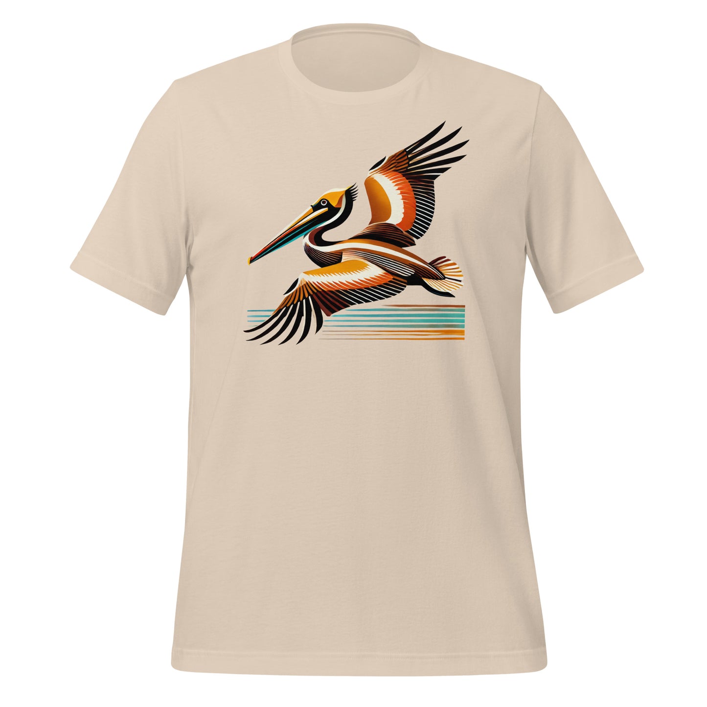 Brown Pelican Unisex Lightweight Cotton T-shirt