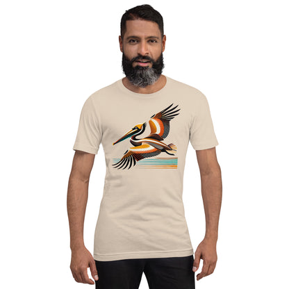 Brown Pelican Unisex Lightweight Cotton T-shirt