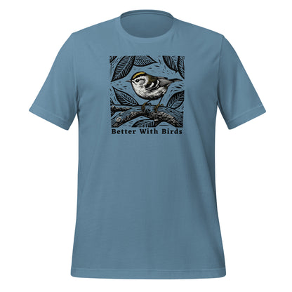 Golden-Crowned Kinglet Lightweight Cotton T-shirt