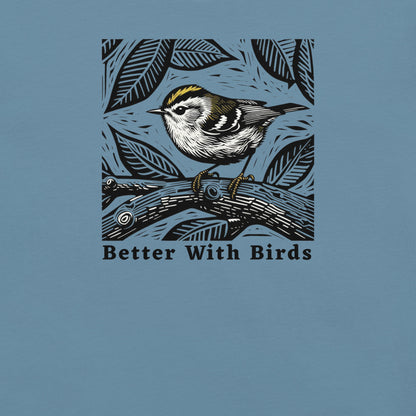 Golden-Crowned Kinglet Lightweight Cotton T-shirt