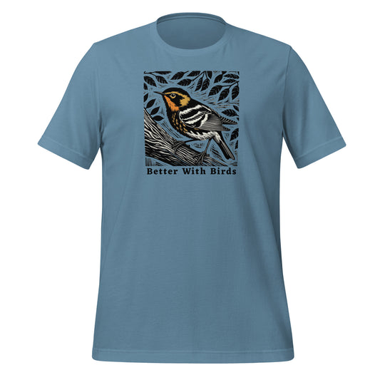 Blackburnian Warbler Lightweight Cotton Unisex T-Shirt