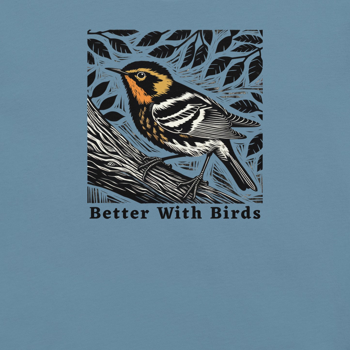 Blackburnian Warbler Lightweight Cotton Unisex T-Shirt