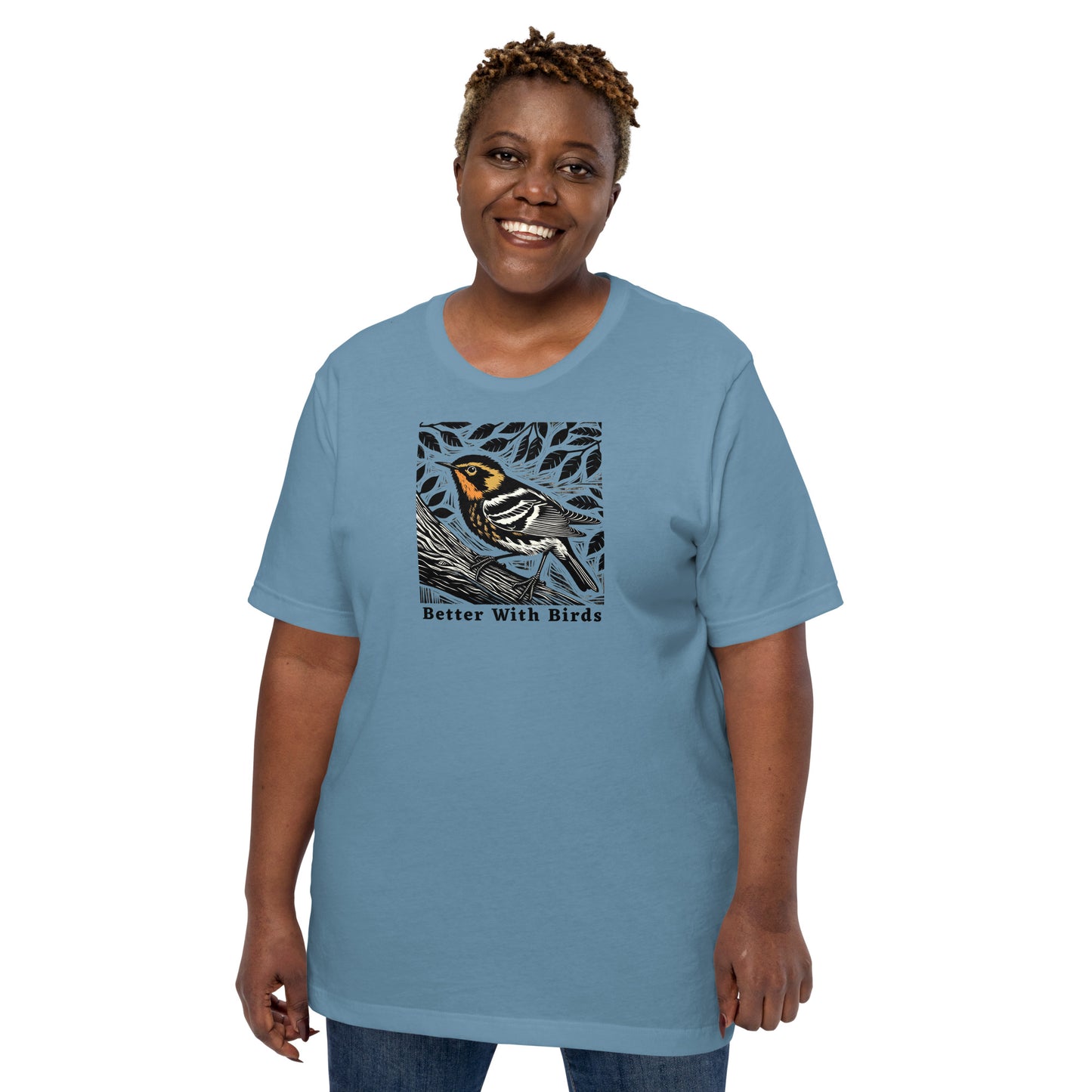 Blackburnian Warbler Lightweight Cotton Unisex T-Shirt