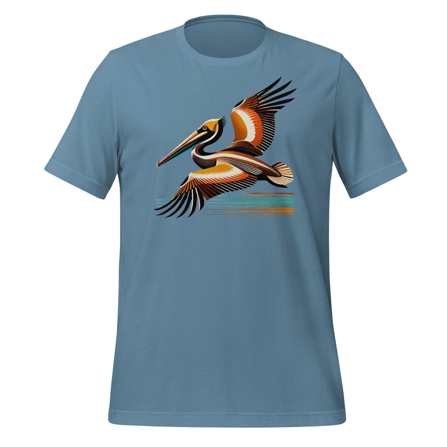 Brown Pelican Unisex Lightweight Cotton T-shirt