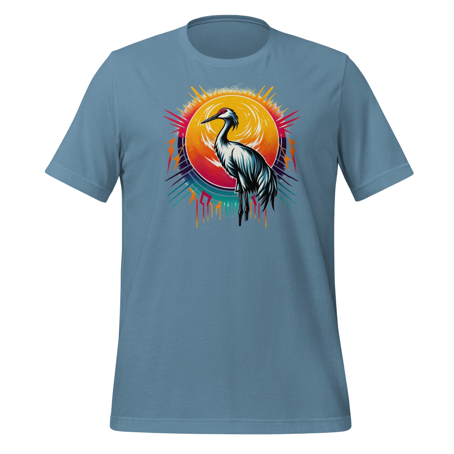 Sandhill Crane Unisex Lightweight Cotton T-shirt