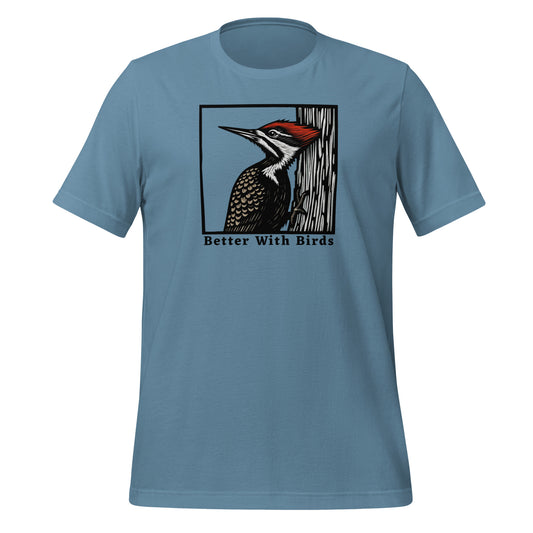 Pileated Woodpecker Lightweight Cotton Unisex T-Shirt