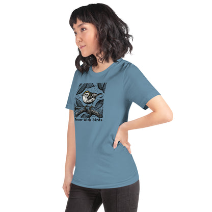 Golden-Crowned Kinglet Lightweight Cotton T-shirt