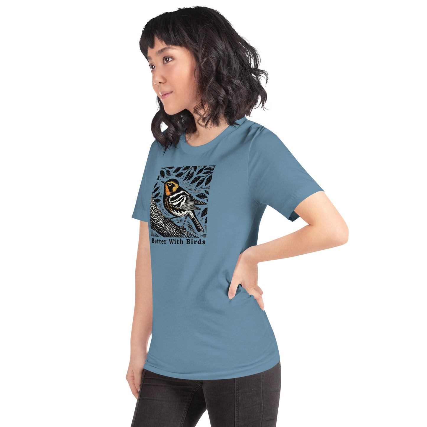 Blackburnian Warbler Lightweight Cotton Unisex T-Shirt