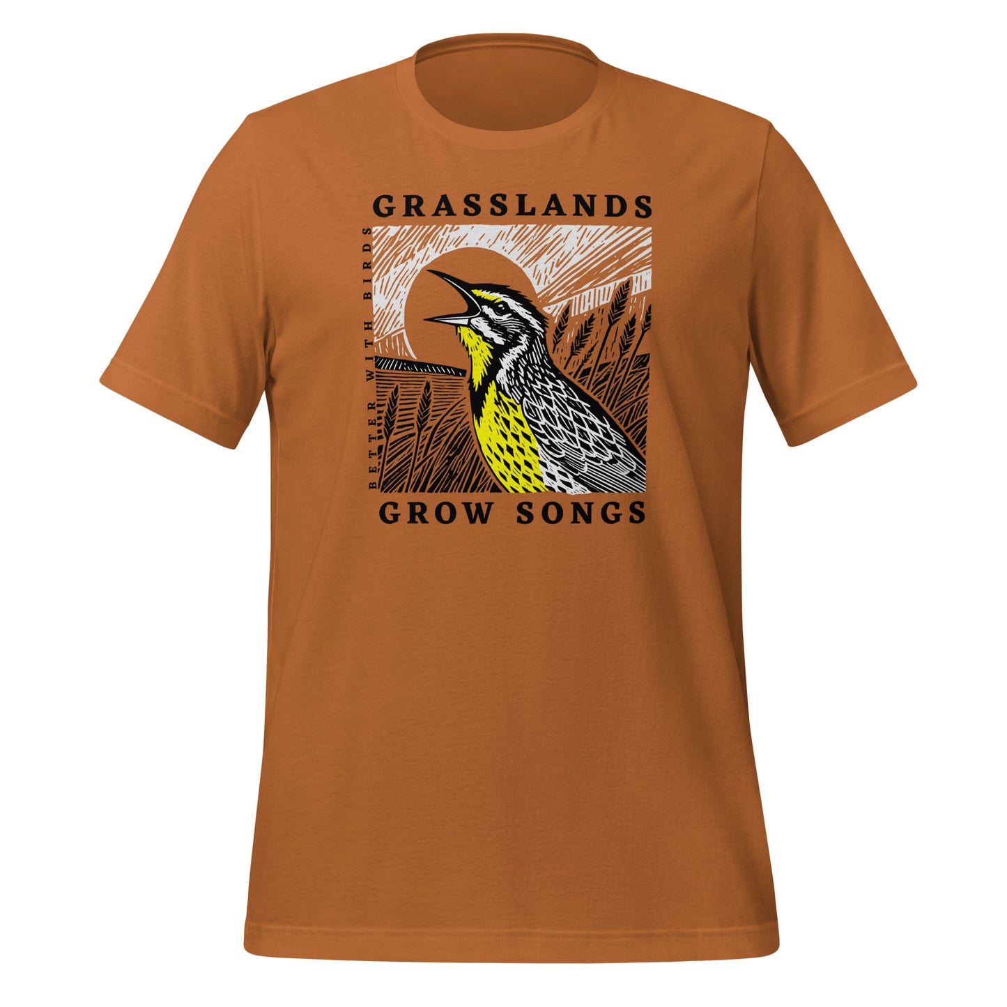 Grasslands Grow Songs Unisex Lightweight Cotton T-shirt