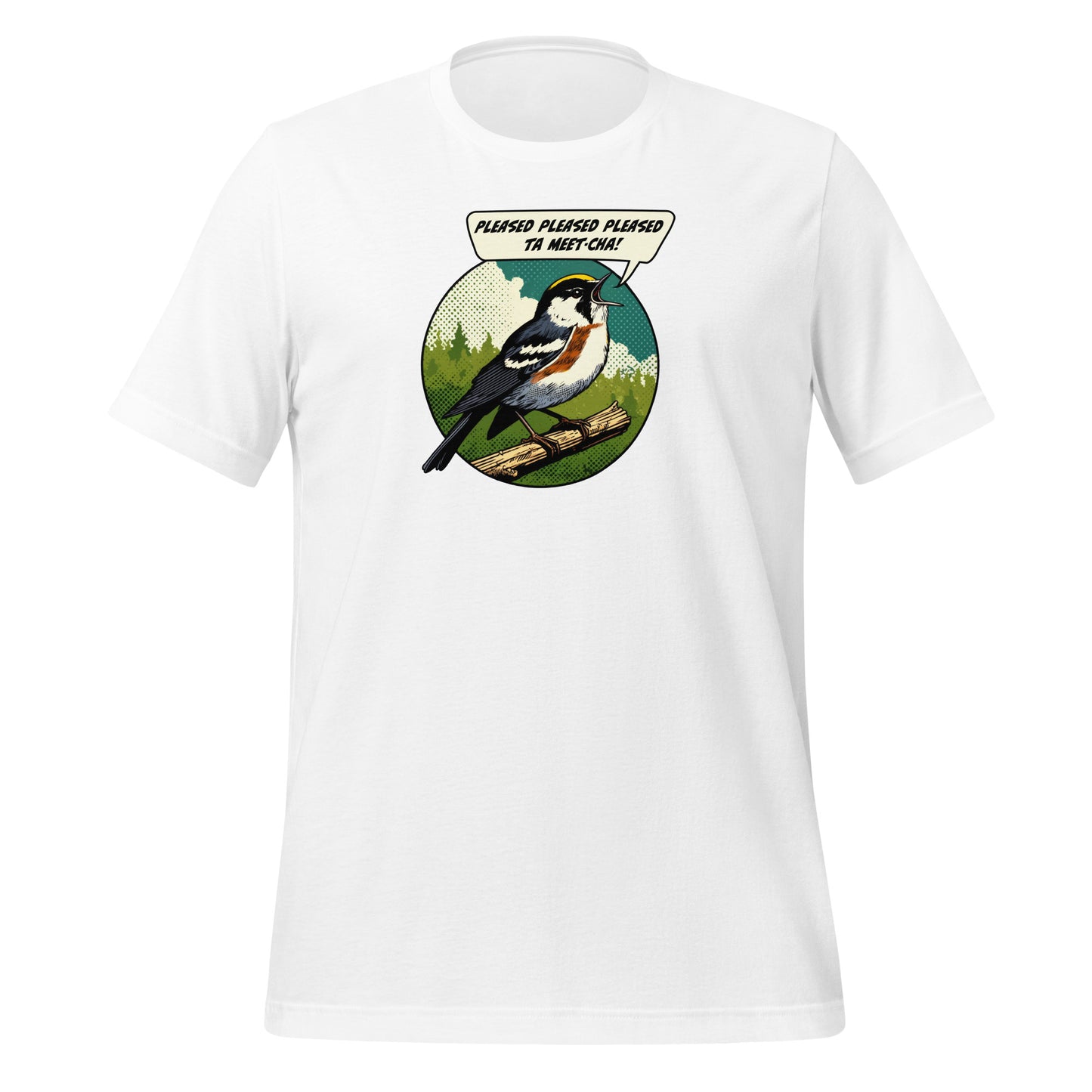 Chestnut-Sided Warbler Lightweight Cotton Unisex T-Shirt