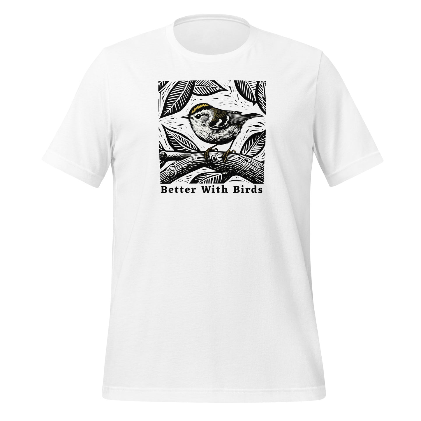 Golden-Crowned Kinglet Lightweight Cotton T-shirt