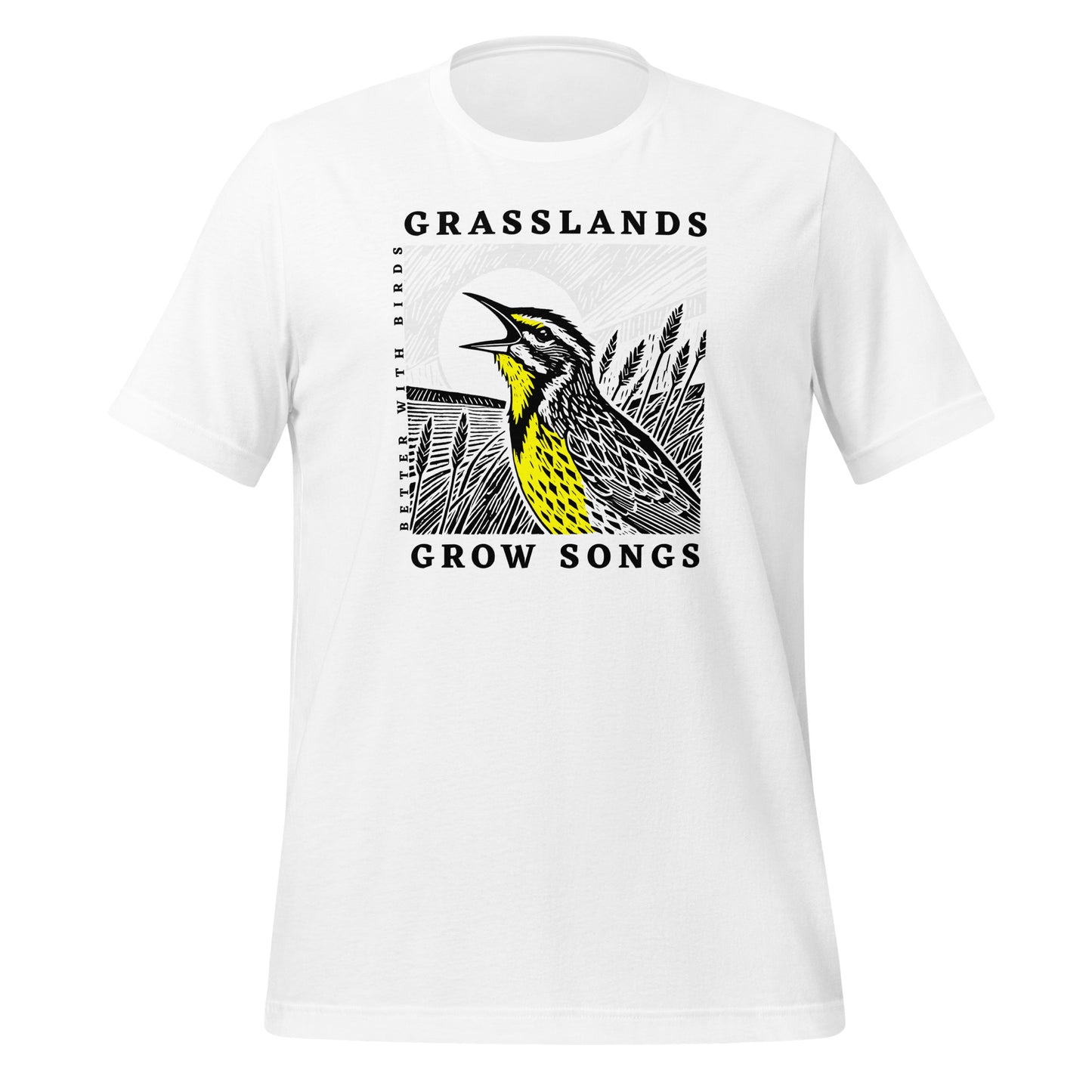 Grasslands Grow Songs Unisex Lightweight Cotton T-shirt