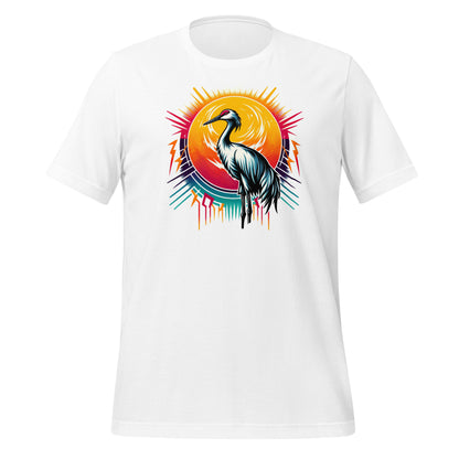 Sandhill Crane Unisex Lightweight Cotton T-shirt