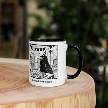 Premeditated Murder Crow Coffee Mug