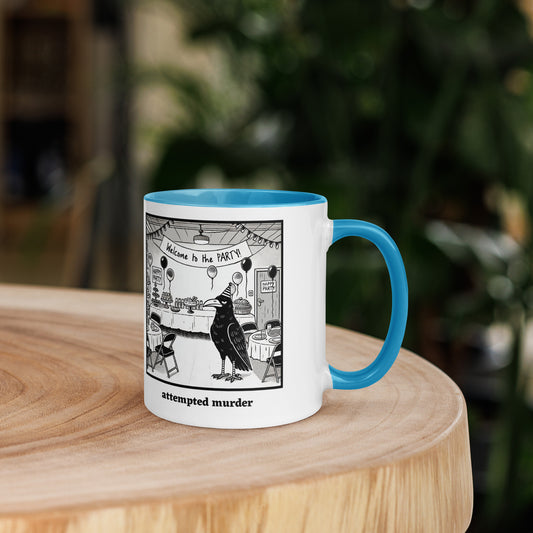 Attempted Murder Crow Coffee Mug