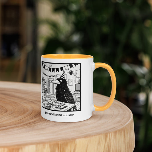 Premeditated Murder Crow Coffee Mug