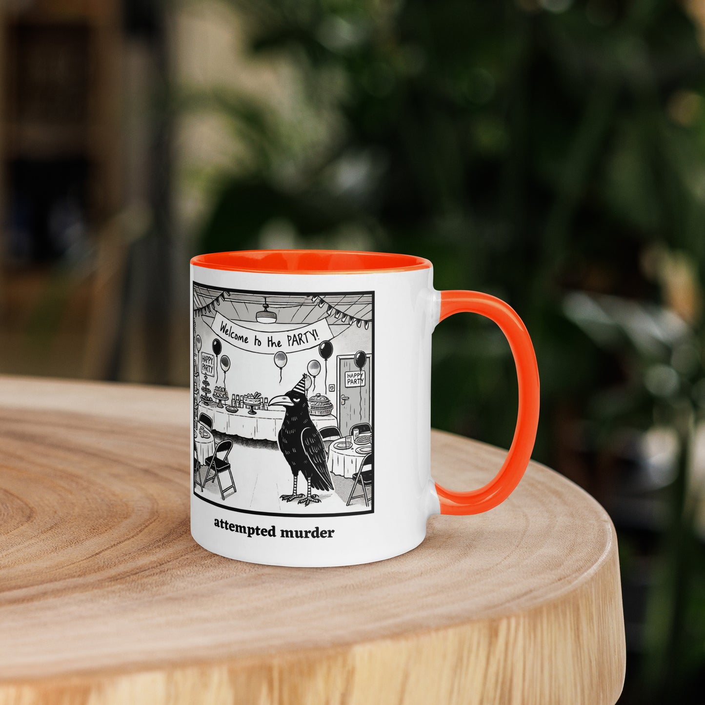 Attempted Murder Crow Coffee Mug