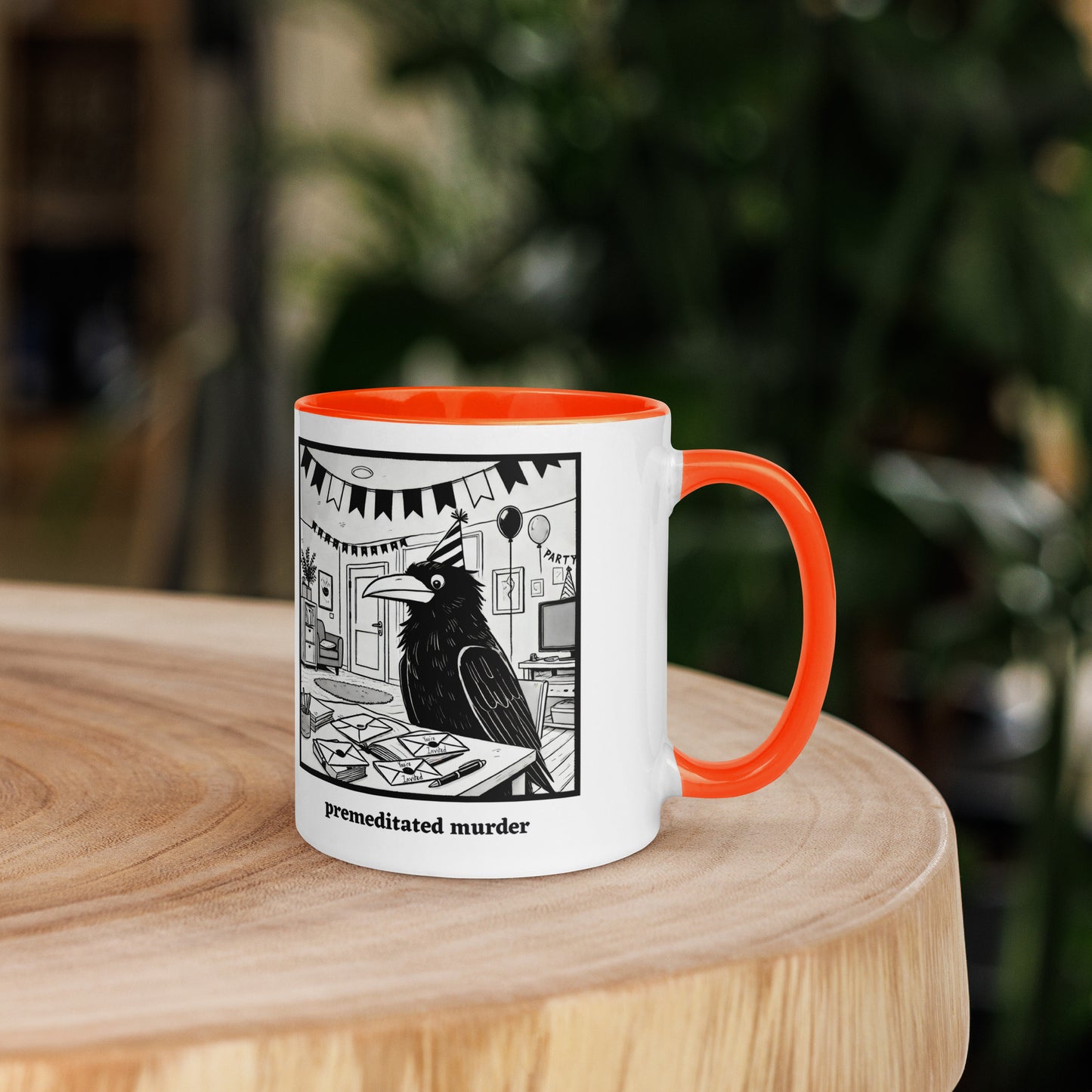 Premeditated Murder Crow Coffee Mug