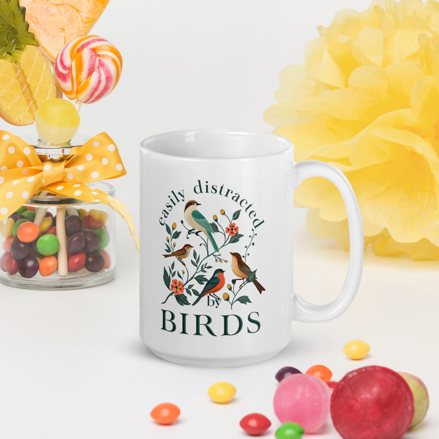 Easily Distracted By Birds Coffee Mug