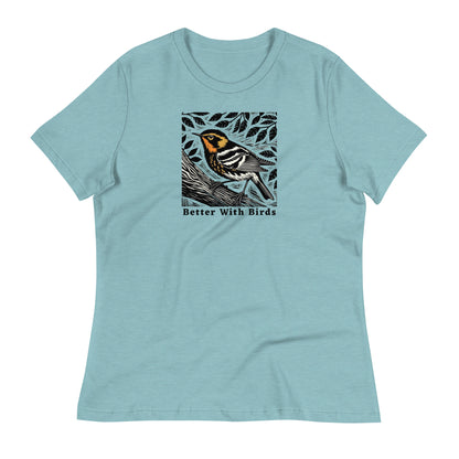 Blackburnian Warbler Women's Relaxed T-Shirt