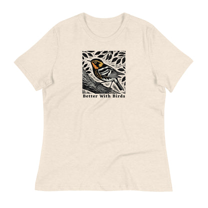 Blackburnian Warbler Women's Relaxed T-Shirt