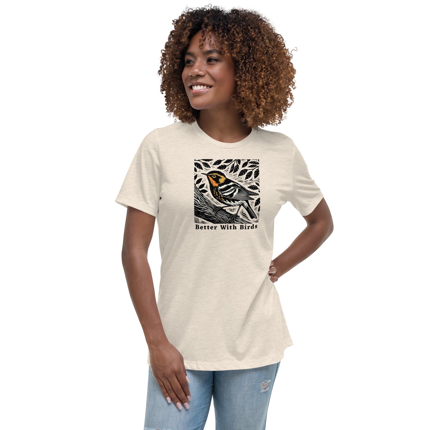 Blackburnian Warbler Women's Relaxed T-Shirt