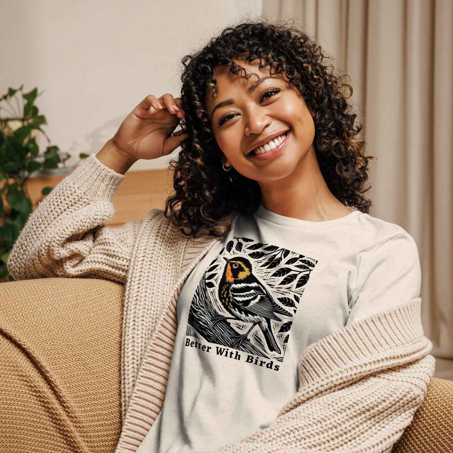 Blackburnian Warbler Women's Relaxed T-Shirt