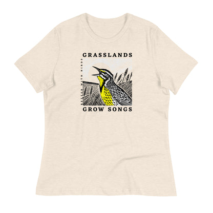 Grasslands Grow Songs Women's Relaxed T-Shirt