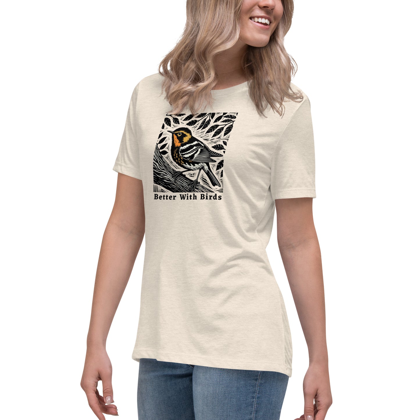 Blackburnian Warbler Women's Relaxed T-Shirt